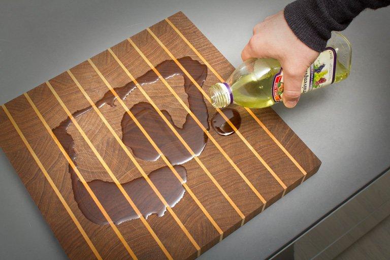 How do you maintain a wooden cutting board?